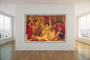 Brushstrokes of Devotion: Mohini & Rugmangada in Raja Ravi Varma’s Masterpiece