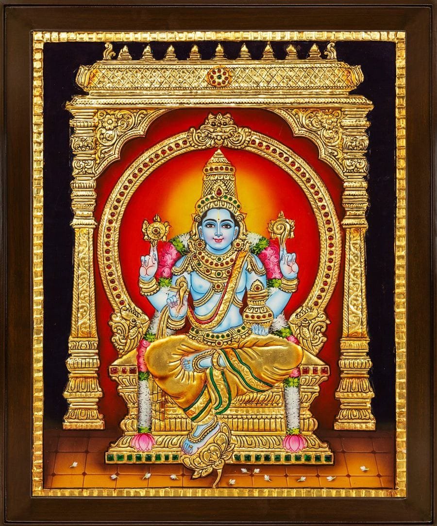Tanjore Painting of Guru Bhagawan