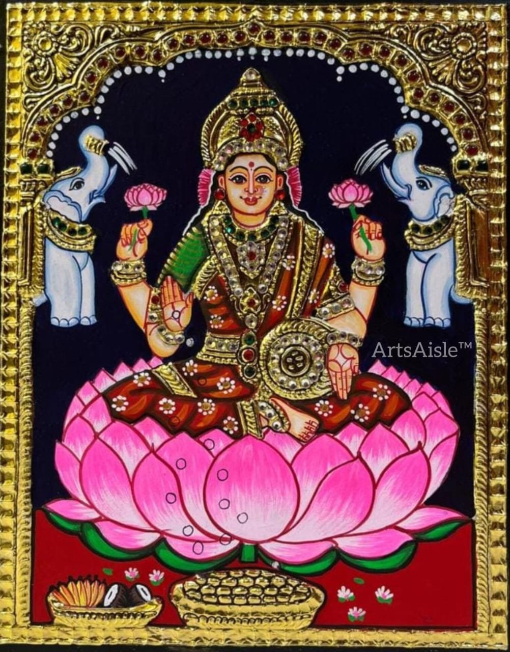 Tanjore Painting of Lakshmi