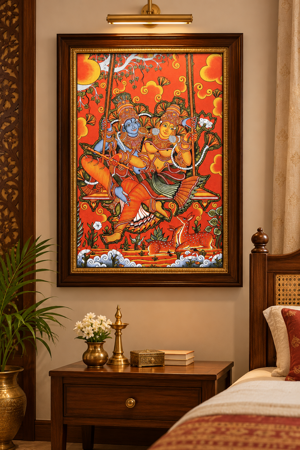 Tanjore painting of Lakshmi