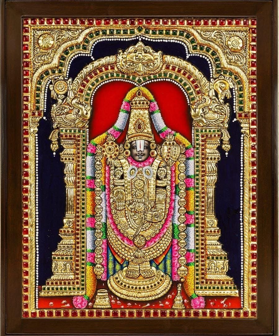 Tanjore painting of Lakshmi